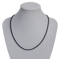 Kette Saphir 2 mm, facettiert, 45 cm
