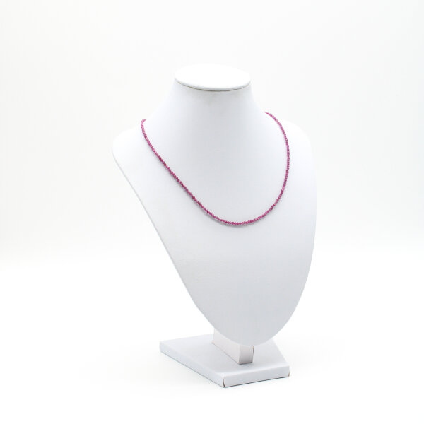 Kette Rubin 2 mm, facettiert, 45 cm