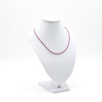 Kette Rubin 2 mm, facettiert, 45 cm