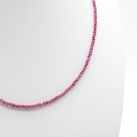 Kette Rubin 2 mm, facettiert, 45 cm