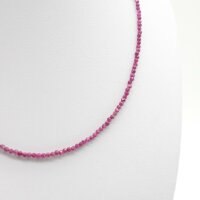 Kette Rubin ca. 2 mm, facettiert, 45 cm