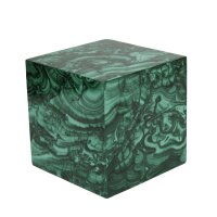 Würfel aus Malachit, ca. 7 x 7 cm