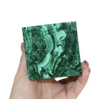 Würfel aus Malachit, ca. 7 x 7 cm