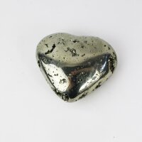 Herz Pyrit 9 cm x 8 cm