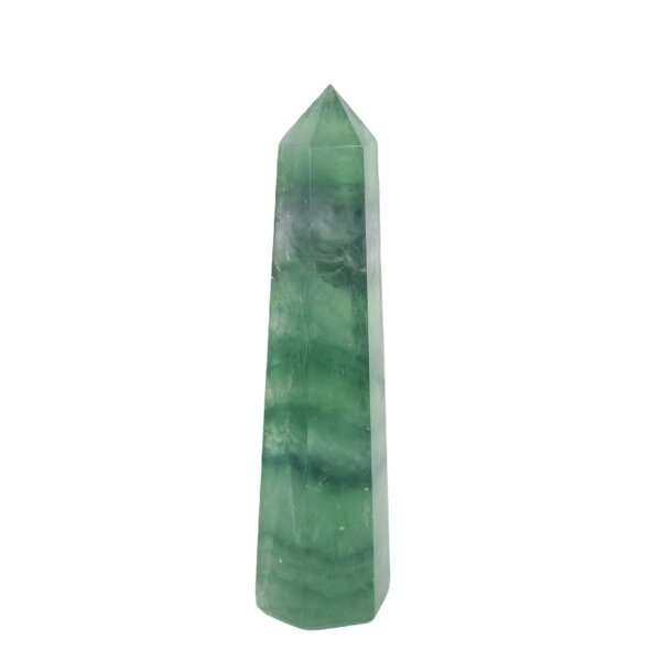 Obelisk Fluorit grün, poliert, 567 Gramm
