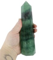 Obelisk Fluorit grün, poliert, 567 Gramm