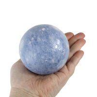 Kugel blauer Calcit, 7,7 cm