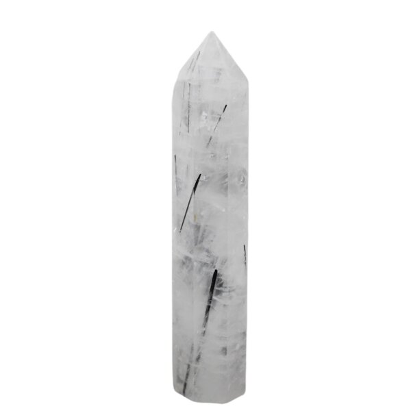 Obelisk Turmalinquarz poliert, 108 Gramm