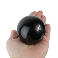 Kugel Turmalin schwarz, 6,2 cm