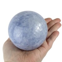 Kugel blauer Calcit, 7,2 cm