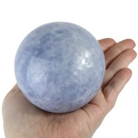 Kugel blauer Calcit, 8,0 cm