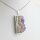 Anhänger Amethyst Scheibe, SIlber galvanisiert