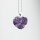 Anhänger Amethyst Druse Herz, Silber galv.