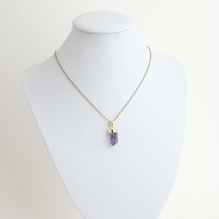 Anhänger Amethyst Spitze, goldfarben gefasst