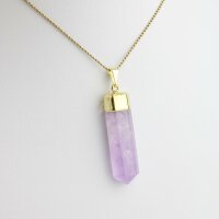 Anhänger Amethyst Spitze, goldfarben galvanisiert