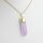 Anhänger Amethyst Spitze, goldfarben galvanisiert