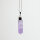 Anhänger Amethyst Spitze, silberfarben galvanisiert