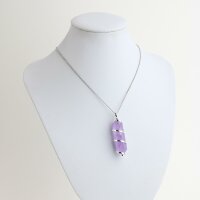 Anhänger Amethyst Spitze, silberfarben filigran gefasst