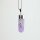 Anhänger Amethyst Spitze poliert mit Anhänger Baum des Lebens, versilbert