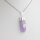 Anhänger Amethyst Spitze poliert mit Anhänger Baum des Lebens, versilbert