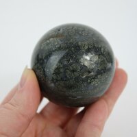 Kugel Pyrit mit Achat 5,2 cm Durchmesser