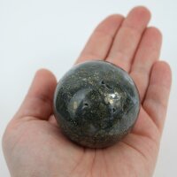 Kugel Pyrit mit Achat 5,1 cm Durchmesser
