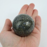 Kugel Pyrit mit Achat 5,2 cm Durchmesser