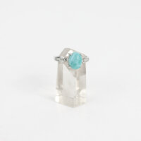 Ring Larimar, Silber, gefasst
