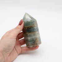 Spitze Onyx blau, Größe 4