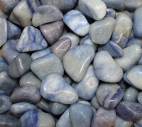 Trommelsteine Blauquarz, 1 KG Packung