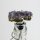 Flaschenverschluss mit Amethyst Druse, Rand goldfarben galvanisiert
