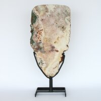 Scheibe pink Amethyst auf Metallständer, 5,89 KG