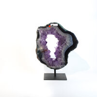 Ring Amethyst auf Metallständer, 3,65 KG
