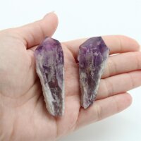Amethyst Spitzen dünn, extra Qualität, 2 Stück