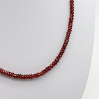 Kette Granat 5 mm, facettiert
