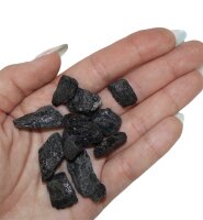 Deko Chips Turmalin schwarz roh, 1 KG Packung, Größe 1