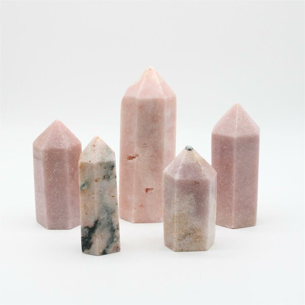Spitzen pink Amethyst poliert, verschiedene Größen