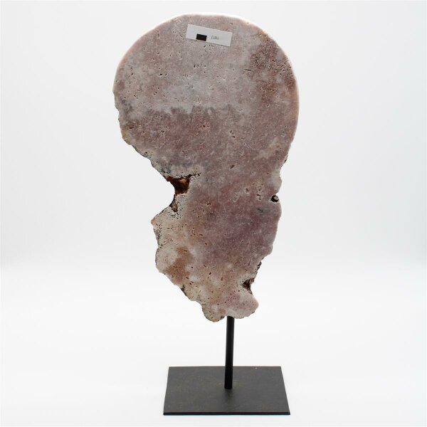 Scheibe pink Amethyst auf Metallständer, 2,18 KG