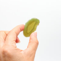 Achatscheibe grün gefärbt, Größe 00, per Stück