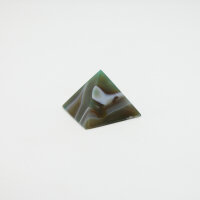 Pyramide Achat grün gefärbt, Größe 2