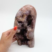 Pink Amethyst poliert, freie Form, 2,416 KG