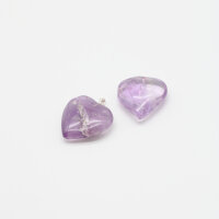 Anhänger Amethyst Herz mit Stiftöse