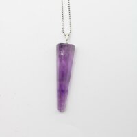 Anhänger Amethyst Spitze ca. 4 - 4,5 cm mit...