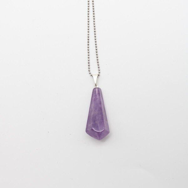 Anhänger Amethyst Spitze ca. 2,5 - 3,5 cm mit Stiftöse