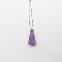 Anhänger Amethyst Spitze ca. 2,5 - 3,5 cm mit Stiftöse