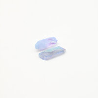 Spitzen Aura Quarz, blau, 2er Set