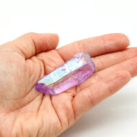 Spitze Aura Quarz violett, Größe 2