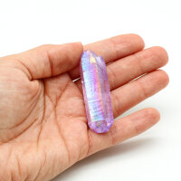 Spitze Aura Quarz violett, Größe 3