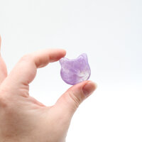 Kopf Katze Amethyst