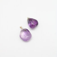 Anhänger Amethyst Trommelstein mit Stiftöse